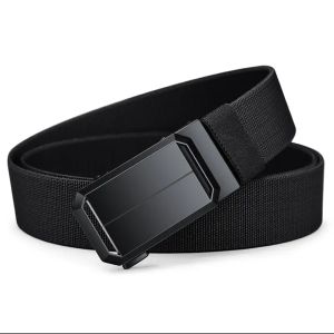 GUOQI | Automatic Buckle Nylon Canvas Elastic Belt for Outdoor Casual Wear