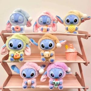 New Stitch Eat Something Before Sleep Series Blind Box Plush Dolls Pendant Cute Doll Ornament Mystery Box Surprise Toys Gifts