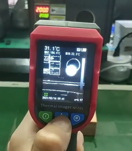 Máy ảnh nhiệt hồng ngoại NF-521. Cảm biến nhiệt hồng ngoại bền đẹp