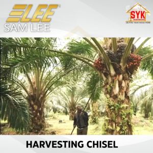 SYK SAMLEE M2222 E0201 3" 80mm 1Pcs Heavy Duty Oil Palm Harvesting Chisel Pahat Kelapa Sawit Pisau Sawit