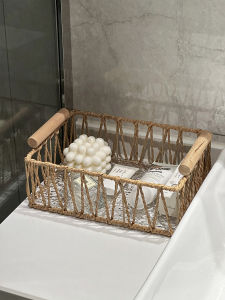 Handheld Iron Basket Woven For Storage and Photo Props