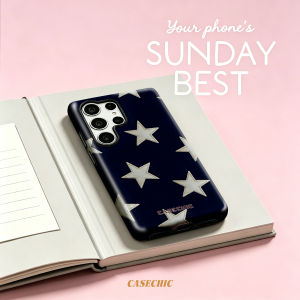 Potdemiel | Silver Stars For Samsung Galaxy S26 S25 S24 A56 A36 Dual Layer Luxury Fashion Full Lens Protective phone Cover CaseChic