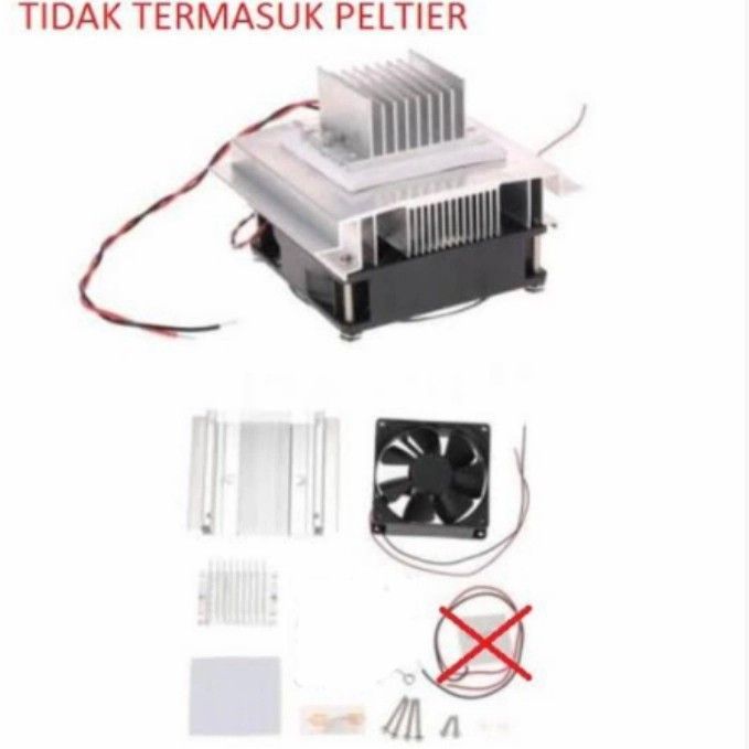 KIT PELTIER COOLING SYSTEM PENDINGIN 12V set fan case heatsink 12706  Lazada Indonesia