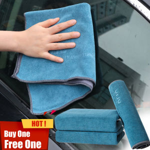 【Buy One Free One 】High-End Microfiber Towel Thickened Highly Absorbent Car Cleaning Drying Cloth Edged Car Wash Towels For Car Drying Beauty Polishing