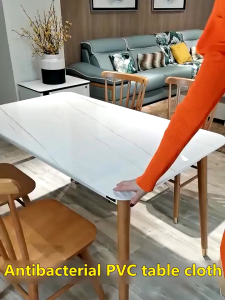 Plastic Table Cover pvc table cloth Waterproof Transparent Thick Clear mantel fo table thickness 2mm 2-12 Seater