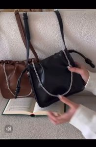 KOREAN INS Women Premium Quality Small Retro Premium PU Leather Shoulder Bag Crossbody Bag Sling Bag Beg Kulit