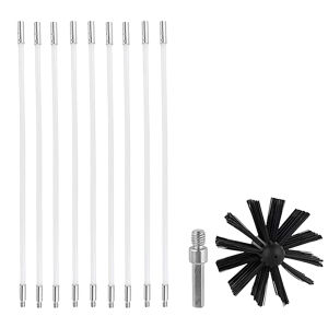 【New Arrival】 Heavy-Duty Chimney Brush Set with Long Handle for Dryer Vent and Fireplace Cleaning Flexible and Durable Tool Kit
