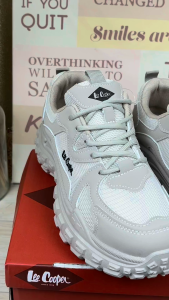 Dans X Lee Cooper Kasut Sneaker Wanita – Hitam / Coklat Muda LCL-0198