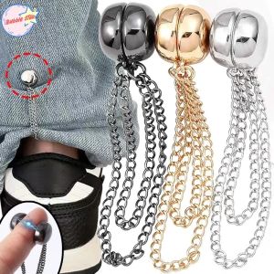 Pants Leg Fixing Clip Side Buckle Cincher To Fix Trousers Leg Buckle Suction Seam-free Buckle Chain Design