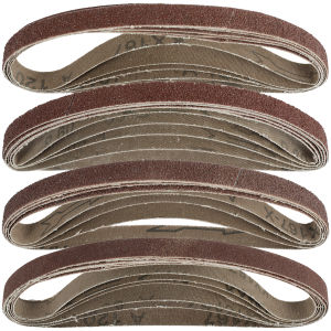 20 Chiếc Dây Nhám Oxit Nhôm Bộ 13x457mm 40/60/80/120 Dây Nhám Nhám Nhám Cho Gỗ Kim Loại Nhựa Chà Nhám