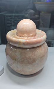 ชุดหินหมุนมงคลเสริมฮวงจุ้ย หินอ่อนแท้ สีชมพู(ปั๊มน้ำพร้อมใช้งาน)