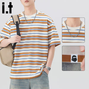FINGERCROXX | Summer Striped Casual Mens T-Shirt
