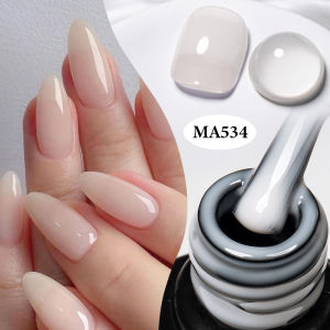Sơn Gel Móng Tay MEET ACROSS 7ml Màu Trắng Ánh Trăng Màu Trắng Sữa Nude Bán Vĩnh Cửu Sử Dụng Đèn UV/LED Kèm Lớp Nền Và Lớp Phủ Bóng.