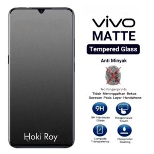Matte Glass Full Layar Vivo V40 Lite V40 Lite 5G V27e V23 V23e V23e 5G V23 5G V25 V25 5G V25e V25e 5G V20 V20 Pro V20 Se V21 V21 5G V21e V21e 5G Nex V29e 5G V30 Lite V40 SE Pelindung Layar Anti Minyak Full Cover