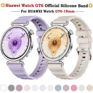 18mm Silicone Band for Huawei Watch GT6 41mm Sport Replacement Smartwatch Strap Bracelet For GT5 GT4 41mm Wristband Accessories