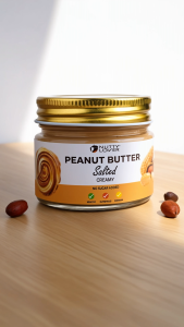 130Gram Nutty Lover Premium Pure Peanut Butter Spread [Creamy Salted - Lightly No Sugar Added]