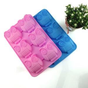 1 Pcs Soft Silicone Soap Mold Six Owls Soap Molds For Soap Making Fondant Cake Chocolate Mold Cake Decor Bath Tool Color Random