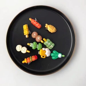 Kẹp tóc hoạt hình đồ ăn rau củ xiên nướng nhiều mẫu ngộ nghĩnh cho bé gái mới nhất 2025