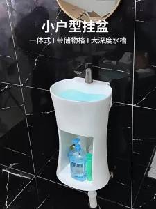 Wall-mounted Small Space Storage Washbasin