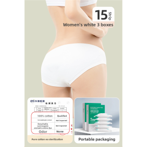 MONLEYTA | Disposable Ladies Cotton Underwear Single Use Travel Maternity Postpartum Womens Business Trip Supplies Day Throwaway Shorts