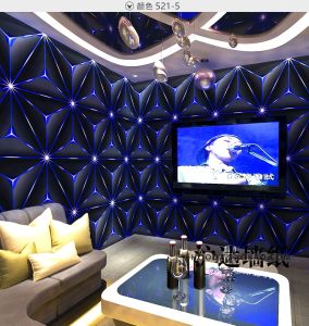3d stereo reflective flashing wall cloth ktv wallpaper karaoke special bar theme box technology sense background wallpaper
