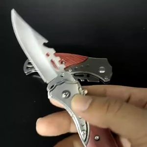 มีดพับKA912 มีดพับแบบพกพา มีดกลางแจ้ง มีดพับ มีดแสตนเลส ไร้สนิม มีระบบล็อคใบมีด เปิดสปริง High Hardness Sharp Folding Knife Portable Outdoor Wilderness Survival Knife Tactical Knife Stainless Steel Fruit Knife
