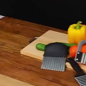 Potato Chip Slicer Potato Vegetable Fruit Multi-function Cutter Kitchen Utensil Cooking Tools High Quality Stainless Steel Wave Cutter