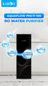 KAROFI Aquaflow PHC11-100 RO Water Purifier – 11-Stage Filtration Floor-Standing Water Dispenser Reverse Osmosis NCR Delivery Only
