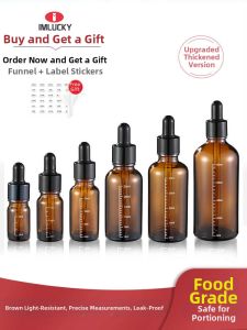 IMLUCKY | Light-Protective Dropper Transfer Bottle for Essential Oils and Skincare Essences