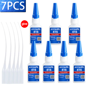 LOOLIFL | New Super Glue 416 Instant Adhesive High Viscosity Quick Drying For Metal Plastic Ceramic DIY Daily Repair Strong Bonding Tools