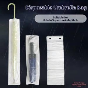 Automatic Leak-Proof Transparent Plastic White Rain Umbrella Sleeve