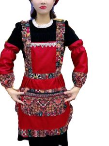 Bộ Đồ Bảo Hộ Công Sở Ba Mảnh in Họa Tiết Hoa Công Chúa Dùng Trong Nhà Bếp Nhà Hàng Thời Trang Chống Thấm Chất Liệu Cotton Polyester