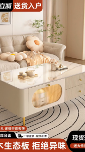 Solid Wood Rock Slab Coffee Table Luxury Modern Luxury Design HDB Condo Landed Custom All Sizes Professional Delivery