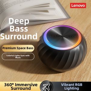 Lenovo | Compact Portable Desktop Speakers with Colorful Lighting