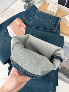 High Waist Flared Jeans Womens Retro Style Nine Points Denim Pants Four Directional Elasticity Leg Shaping Autumn Collection