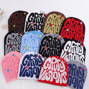 1PC Knitting Cap Men Women Paragraph Quality Beanie Cap Y2k Warm Fashion Hundred Take Ins New Net Red Design Sense Niche Cold Ca