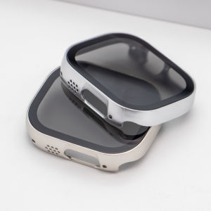 กระจก เคสสำหรับ Apple Watch อัลตร้า 49mm 40mm 44mm 41mm 45mm 38mm 42kg ส่วนตัวปกป้องหน้าจอสำหรับ I Watch 8/7 /Se/ 6/5/4/3/2/1