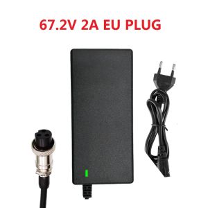 12mm-3pin GX16 60V 67.2V 2A Lithium Battery Charger Connector For ZERO 10XKaabo Mantis 10VSETT 10+ Battery Power Adapters