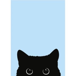 BILIBILI | Canvas Painting Funny Black Cat Minimalist HD Poster and Print Nordic Animal Kitten Wall Picture For Kid Bedroom Home