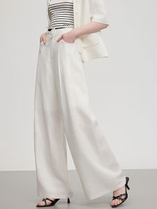 ELLE French Lazy Wide Leg Casual Pants Women Loose Summer New Fashion Small Audience Drapey Long Trousers Casual Trousers