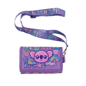 Australia smiggle childrens wallet girls cute kawaii messenger bag Purple ice cream koala storage bags 5 inches
