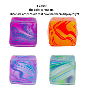 Flow pattern ice cube slow rebound stress reducing toy ice cube malt sugar kneading and music stress reducing tool