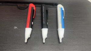 Tespen Detektor Tegangan AC Penguji Non-Kontak Pena Cerdas Uji Arus 90-1000V Pena Sensor Listrik - Biru