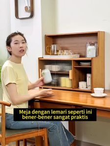 Rak Mangkok Dapur Rak Gelas Piring Lemari Piring Kayu Rak Dapur Tertutup Rak Piring Lemari kecil