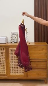 Zize Outer Brokat Organza Full Payet: Tunik Brukat & Baju Hari Raya Kondangan