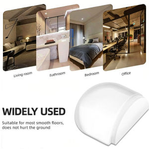 Non Perforated Transparent Door Stopper Used for Wall Protection as Well as Door Buffering for Home and Office Wall Protection