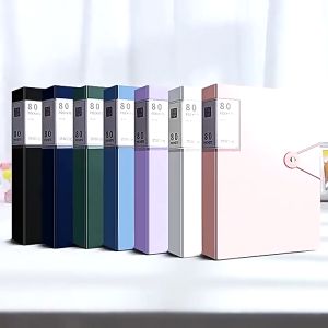 Clear Book Long Size File Folder Organizer Long Presentation Book 30/60/80/100 Pages 35x23.5cm