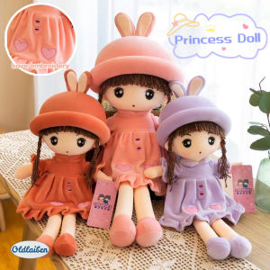 Oldlaiben Kids Princess Doll Plush Toy Soft Cute Rabbit Stuffed Toy Sweetheart Doll Birthday Gift for Girl