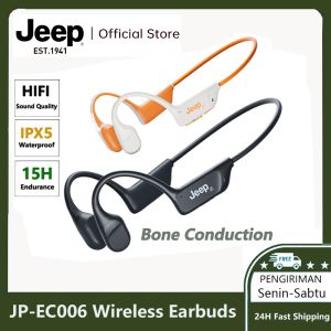 Jeep HiFi Sound Quality Bluetooth Bone Conduction Headphones IPX5 Waterproof Sports Earbuds
