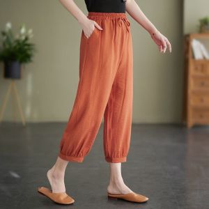 QIAOXIZI | Summer Loose High-Waist Harem Pants